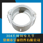 304不锈钢耐高温蒸汽管道抢修堵漏抱箍 热力管硅橡胶密封哈夫节