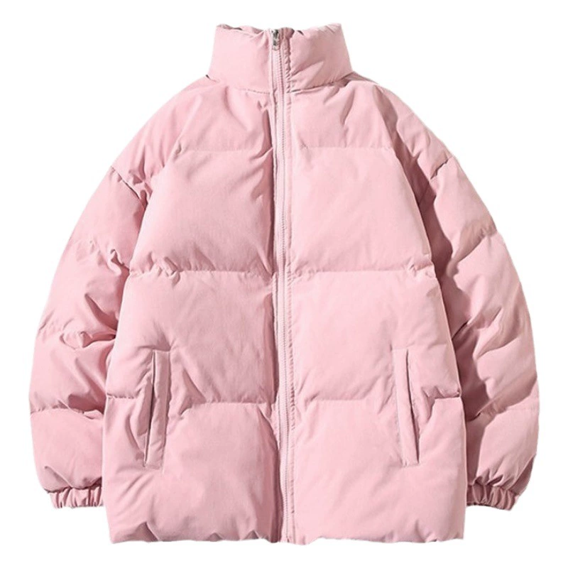 Осенне-зимний мужской комплект для внешней торговли, свободная утепленная одежда с воротником и хлопковой подкладкой, модный хлебный костюм больших размеров, пальто с хлопковой подкладкой для пар, теплая куртка