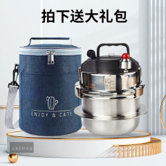 304 ステンレス鋼ミニ圧力鍋屋外ポータブル家庭用圧力鍋小型 1 人ガス電磁調理器 dcl