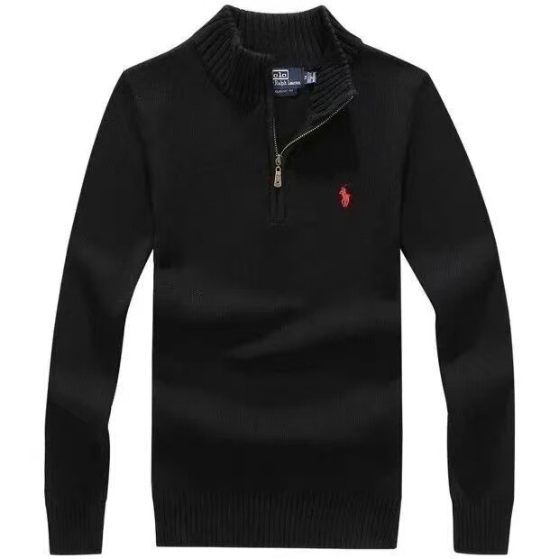 Men's Spring and Autumn New Polo Sweater Knitwear Top, Wool Base Half-Zip Sweater, Fashionable Trendy Men's Wear Men's Spring and Autumn New Polo Sweater Knitwear Top, Wool Base Half-Zip Sweater, Fashionable Trendy Men's Wear
