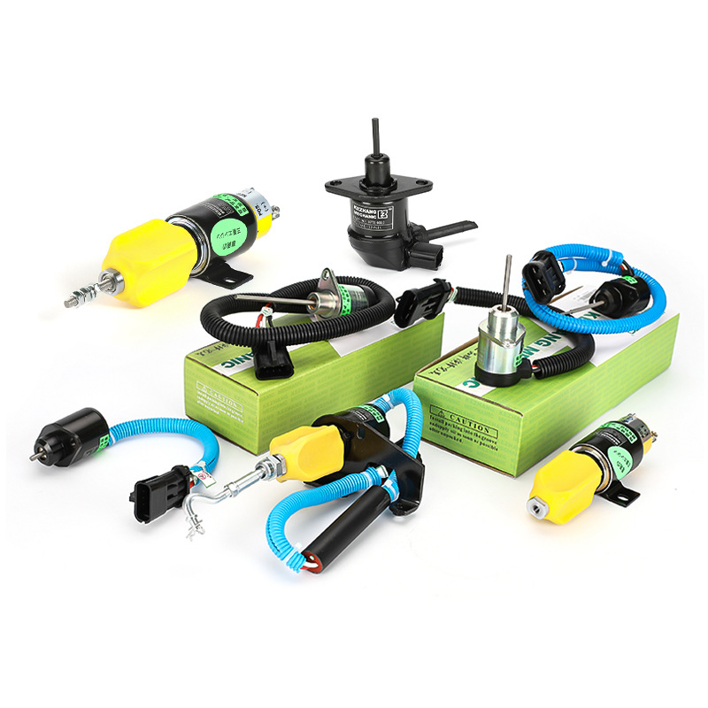 Excavadora interruptor de apagado válvula solenoide motor exterior Carter Hyundai Hitachi Komatsu Kubota Hitachi accesorios