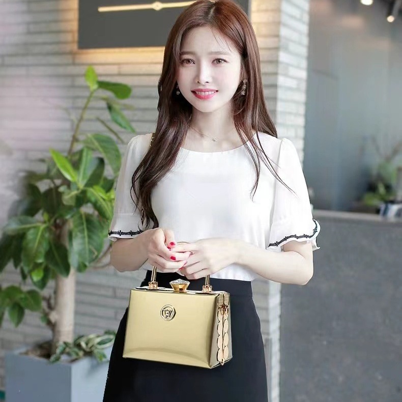 Bolsos de Mujer Taizhou, Brillantes, Tipo Piel, Elegantes, Multifuncionales, Bandolera de Noche, Bolso de Mano Portátil, Bolso de Hombro