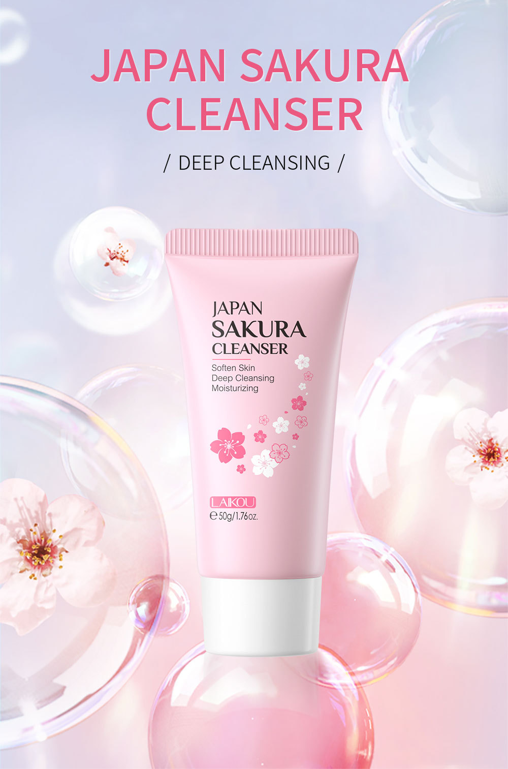 Sakura Facial Cleanser Image 3