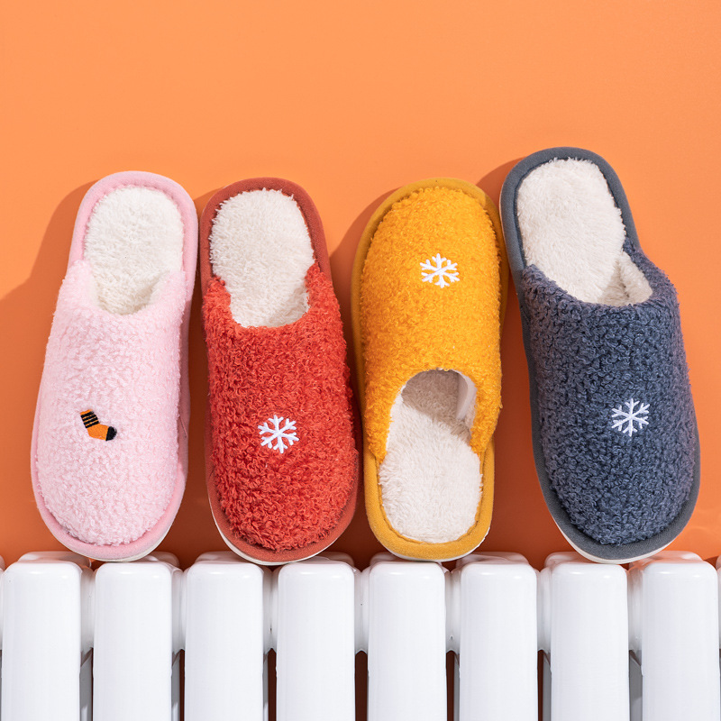 Nove pamučne papuče za jesen i zimu s debelim potplatom, neklizajuće plišane papuče za muškarce i žene, parove kod kuće_voghion.com