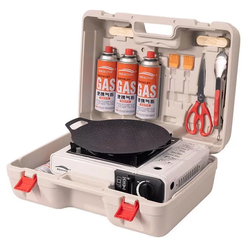 Картная печь на открытом воздухе портативная полевая печь с магнитным газом газовая печь для барбекю плита для кемпинга оборудование для приготовления пищи