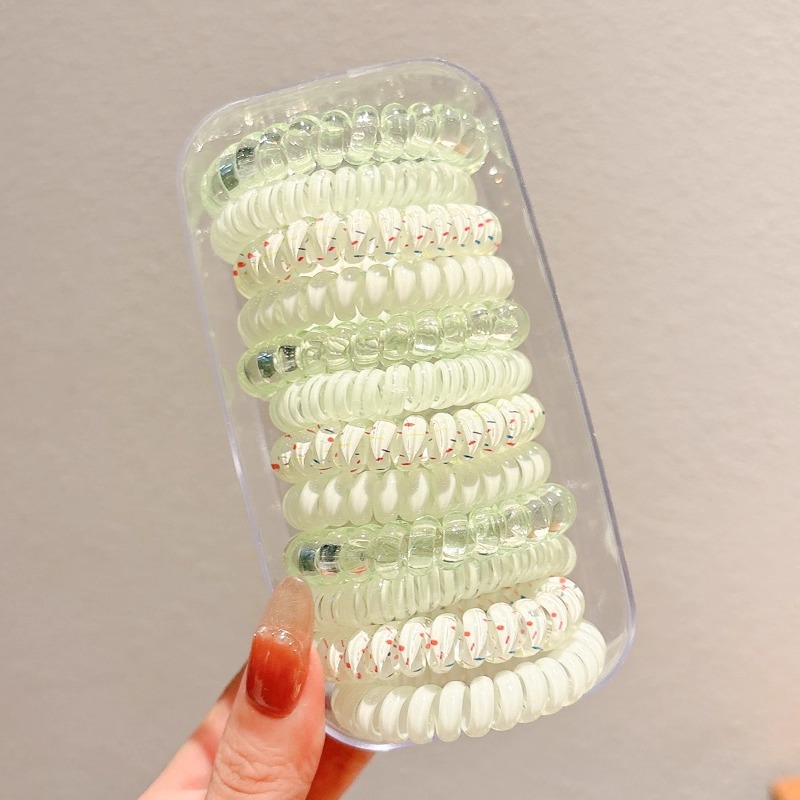 Lazo para el cabello, cuerda para el cabello, lazo para el cabello, lazo para el cabello, cola de caballo, línea telefónica de alta elasticidad, cuerda para cabeza gruesa para mujer, banda de goma coreana