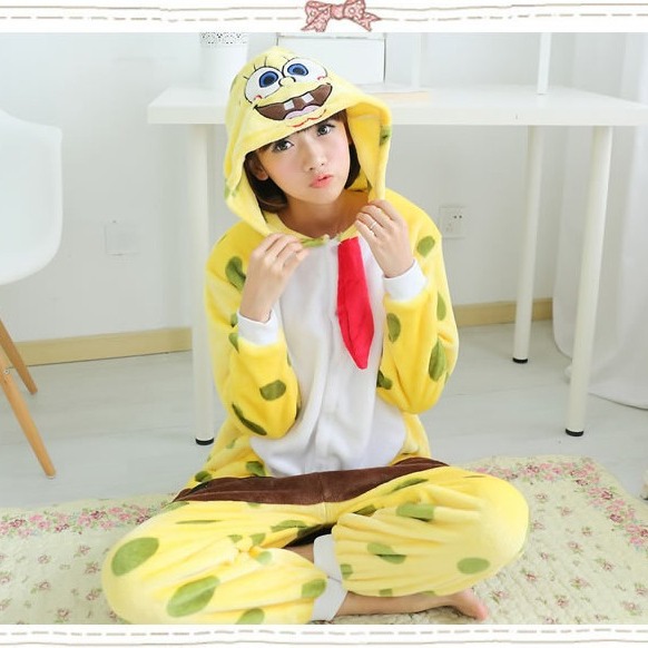 Demi-season children's cartoon flannel pijama for men and women