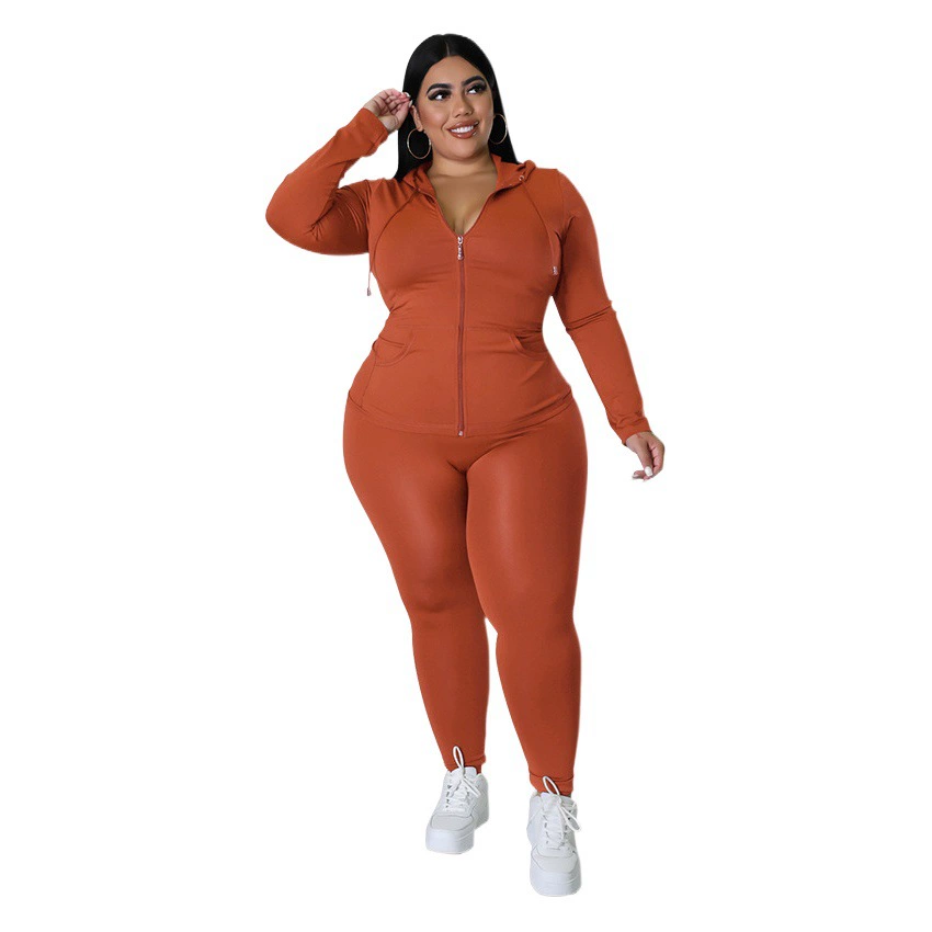 MY998 трансграничный женский однотонный осенний костюм больших размеров с капюшоном, брюки с длинными рукавами, Модный повседневный костюм, новые продукты Amazon