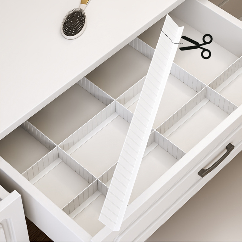 Japanese-style Cuttable Edge Partition Barrier Anti-falling Bookcase Table Edge Gap Barrier Sorting Partition 24