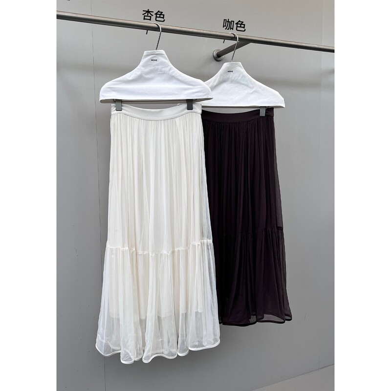 [Special offer, no returns or exchanges] Original price 186 yuan. Lightweight and flowing pleated skirt, casual and relaxed style, 258197