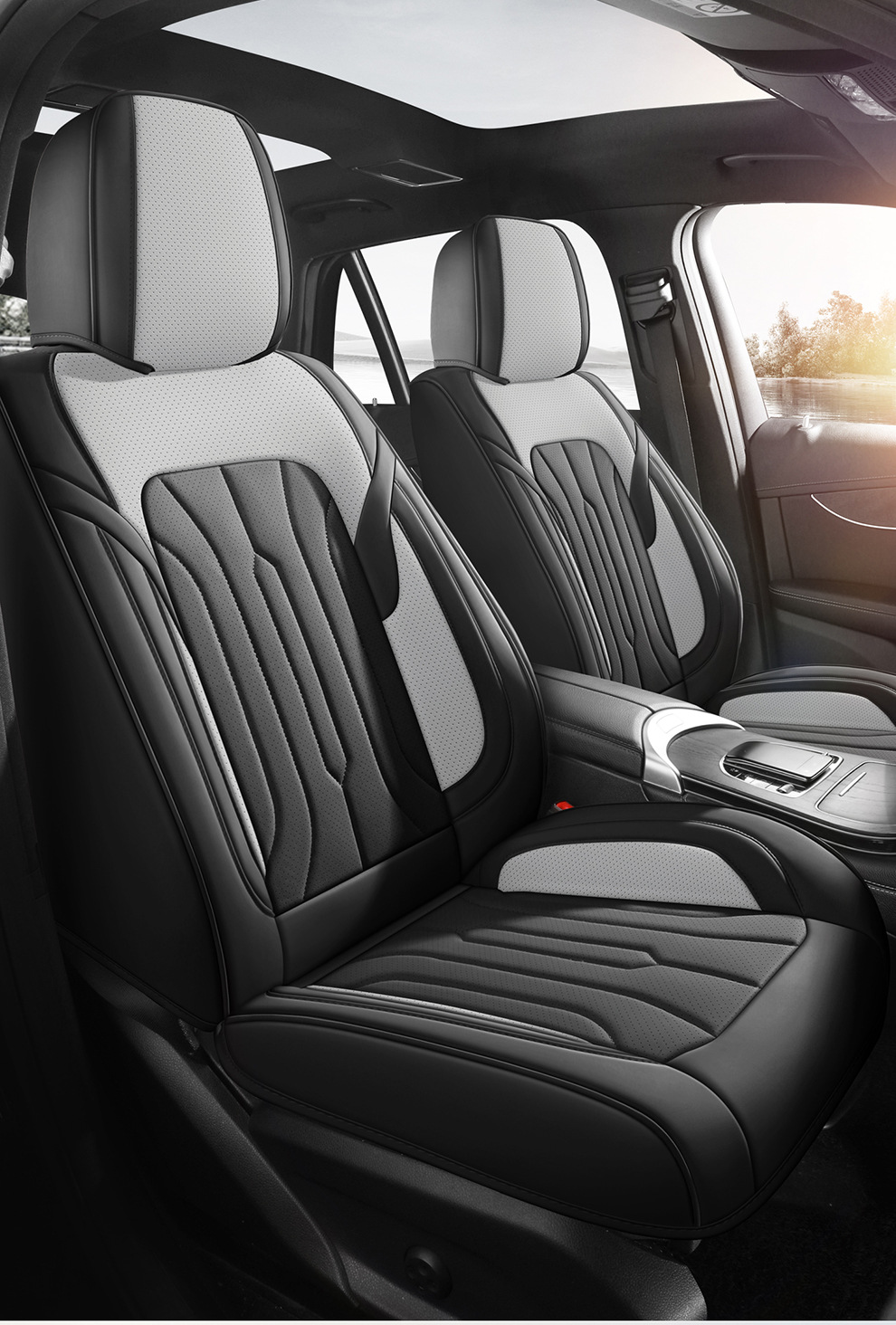 New Car Seat Cushion, Universal for All Seasons, Fully Enclosed Seat Cover, Full Leather Special Breathable Seat Cover, Summer Car Seat Cover