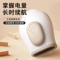 跨境新款多功能手部按摩仪充电款气囊手指按摩器气压加热理疗仪