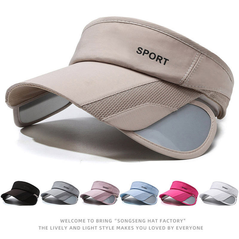 Visor Outdoor Sports Marathon Bescherming Unisex Casual Zonnehoed Rekbare Randloze Baseballpet_voghion.com
