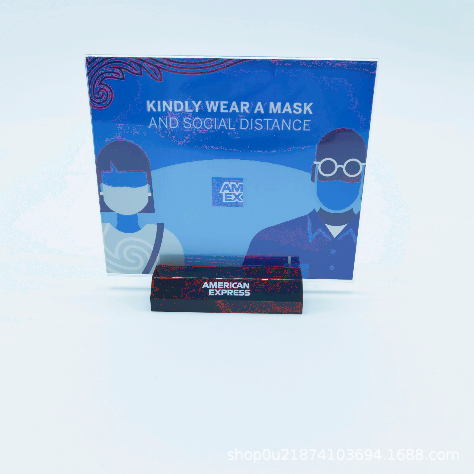 新款亚克力双面透明立牌台卡桌牌抽拉式台签T形台牌 厂家批发加工