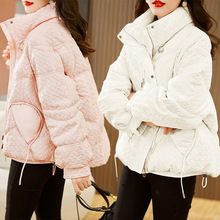 短款立领羽绒服女2022年冬季新款韩版宽松小个子保暖长袖上衣外套