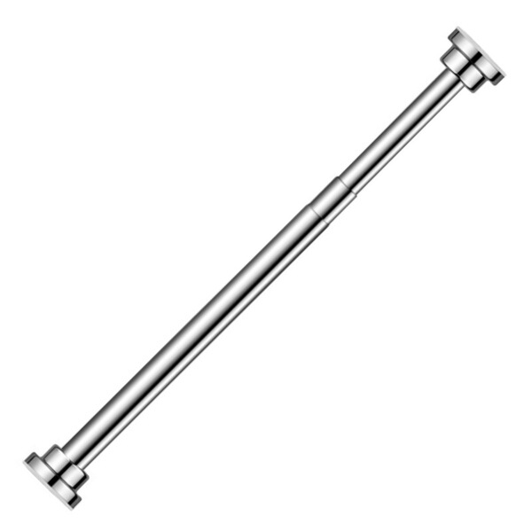 Stainless Steel Punch-Free Telescopic Rod Balcony Clothes Drying Rod Wardrobe Clothes Hanging Rod Bathroom Shower Curtain Rod Curtain Rod Door Curtain Rod
