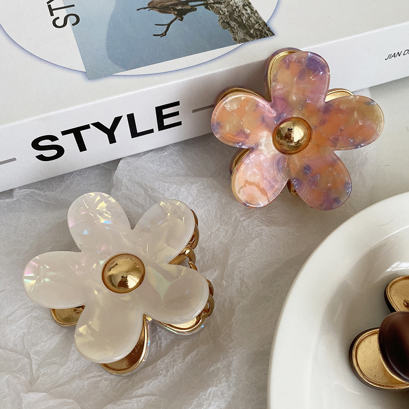 1 Piece Quantity Holiday, Daily Occasion Simple Style Classic Style Women's Plumeria Acetic Acid Sheets Hair Clip