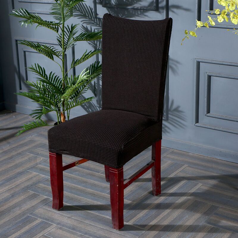 AliExpress corn wool knitted chair cover conjoined office chair cover dining chair cover hotel chair cover