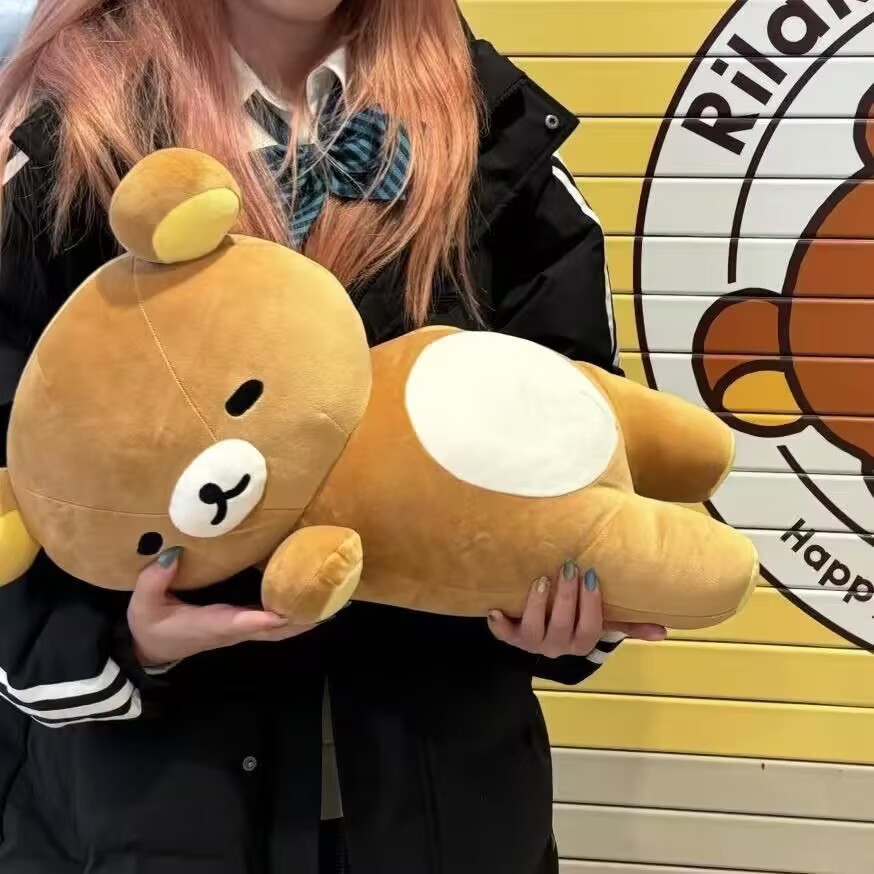 Popular Rilakkuma Doll, Cute Bear Plush Toy, Large Doll, Pillow, Big Plushie, Children's Gift Wholesale