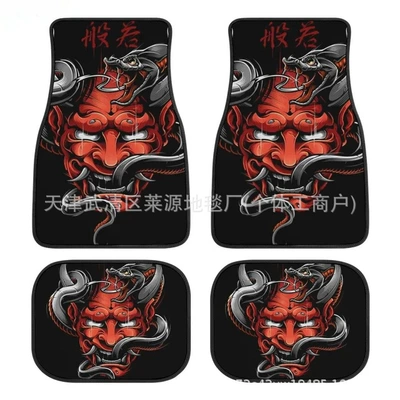 crystal velvet foot mat | Avtomobil döşəmə paspasları - yh-japanese-style-car-floor-mats-7-3344cm-two-piece-pack