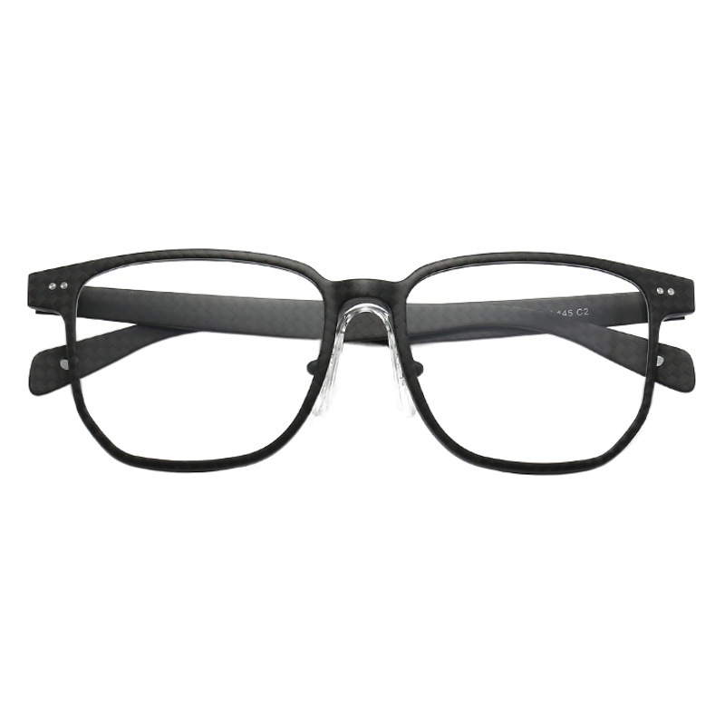 STUDIOMUKU madera fresca gafas nacionales fibra de carbono gafas lisas marco ligero marco negro marco cuadrado