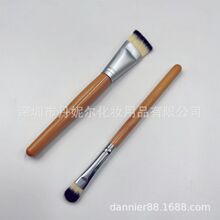 调膜刷子平头软毛脸部面膜刷木杆美容院水疗细毛柔软面膜刷眼影刷