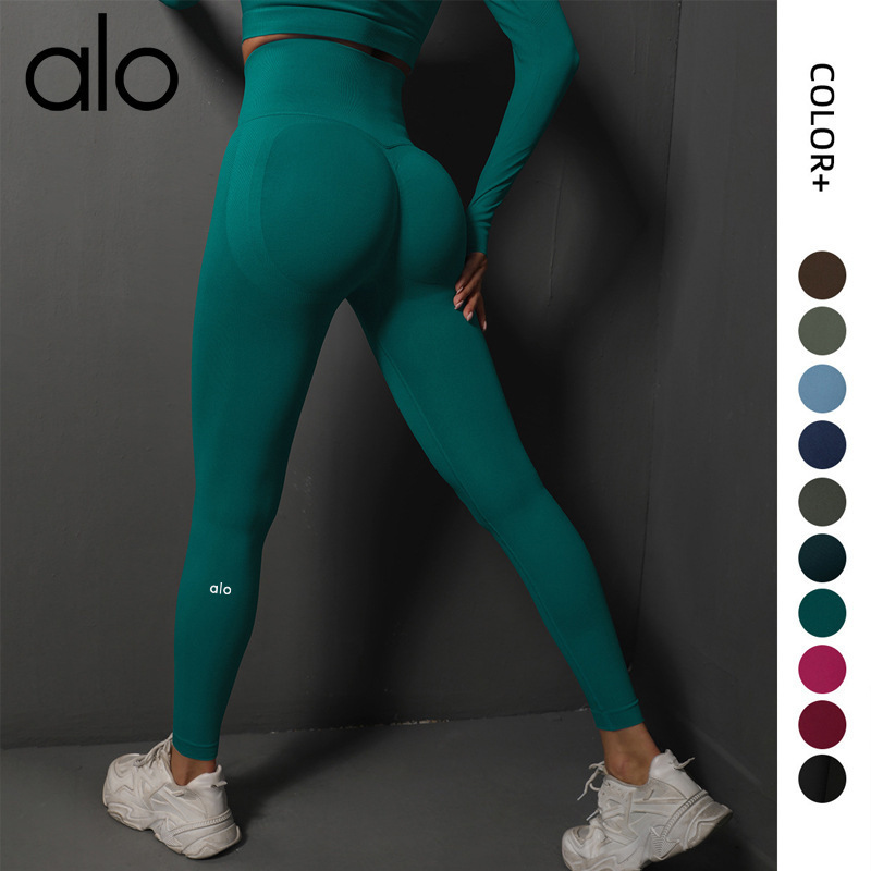 Alyoga European and American High-Waisted Leggings Peach Hip Training Yoga Pants Running Sports Fitness Pants for Women