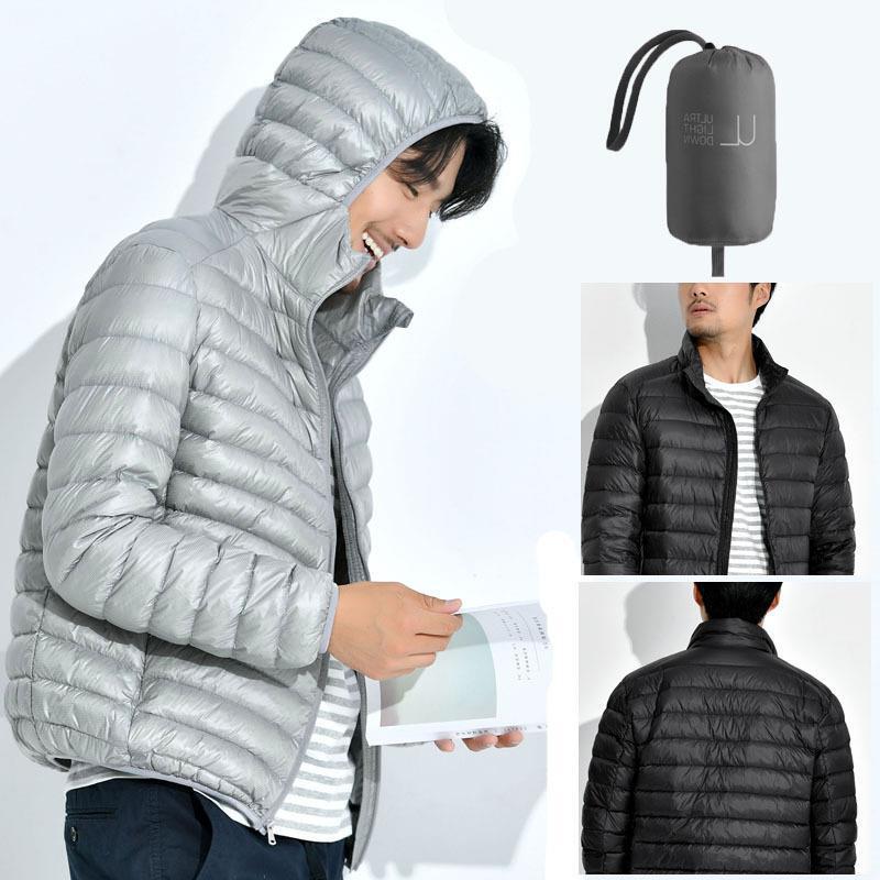 2024 light autumn and winter down jacket men's stand collar portable winter coat plus size men's manufacturers wholesale