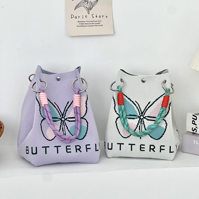 Bolsos de hombro de nicho de nicho de alta calidad de nicho de gran capacidad de moda versátil bolsas de mano de punto bolsas de cubo bolsas de mochila