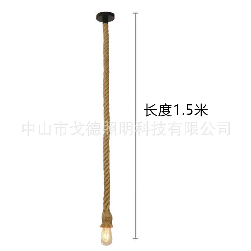 Fábrica directa de cable de cáñamo de un solo extremo de doble extremo pequeño candelabro de varios colores tamaño completo de cable de cáñamo
