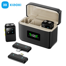 定制新款M41无线领夹麦克风带充电仓一拖二户外直播降噪收音话筒