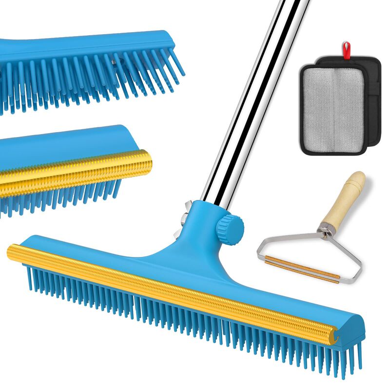 New Pet Hair Removal Broom, Scraping and Brushing Dual-Purpose Mop, Pet Hair Removal Broom, Pet Hair Cleaning Tool