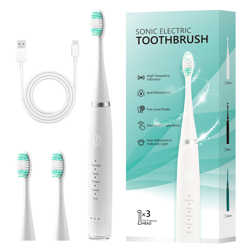 156 전동 칫솔 흰색*3 칫솔모