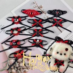 ツイスト子犬ハロウィーンアクセサリーミニよだれタオル10センチ人形人形服