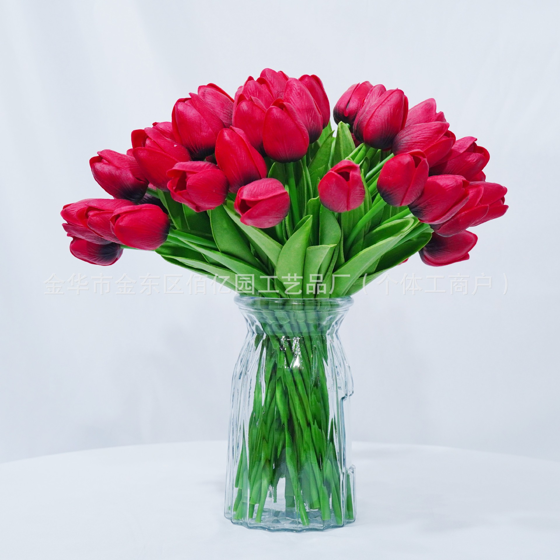 Fábrica directa de venta al por mayor de flores de tulipas de imitación de flores de mano decoración floral de boda