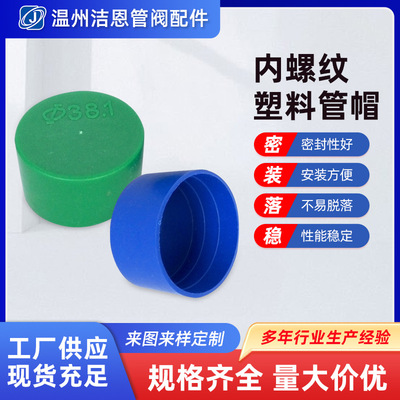 廠家供應內螺紋塑料管帽 外扣式鋼管保護帽塑料堵頭現貨批發