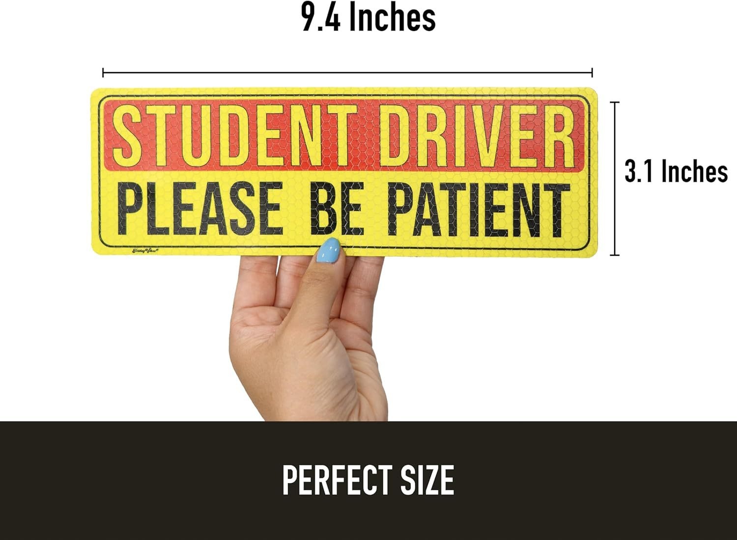 Amazon fuerte reflector STUDENT DRIVER pegatinas magnéticas de automóviles para conductores principiantes pegatinas de automóviles magnéticas blandas
