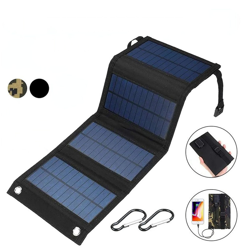 Hot Selling Solar Folding Bag Small Solar Charger Outdoor Portable Mobile Phone Power Bank Waterproof