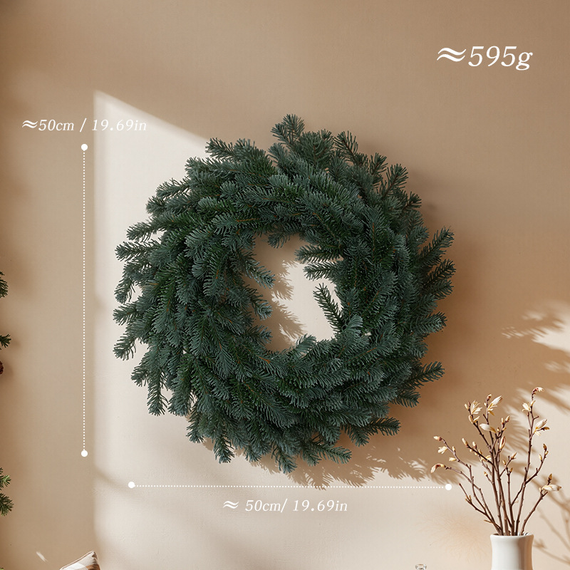 Guirlanda de Navidad transfronteriza bicolor material blando tridimensional PE cifrado simulación aguja de pino caña guirlanda de Navidad colgante al por mayor