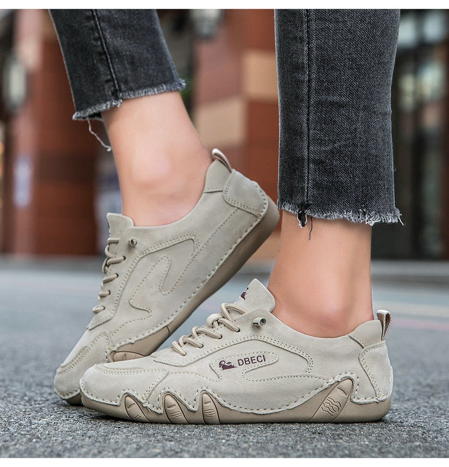 Giày thể thao unisex da thật cỡ lớn, đế bằng, phong cách ngoài trời năng động — 661-3 màu cát, 661-3 màu hồng, 661-3 màu nâu, 661-3 màu trắng chi tiết 14