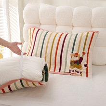 纯棉枕巾八层纱布一对装成人加大加厚枕头巾四季学生情侣包邮批发