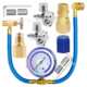 R134a car household air conditioner refrigerant refrigerant filling valve door filling Freon detection accessories pressure gauge sleeve