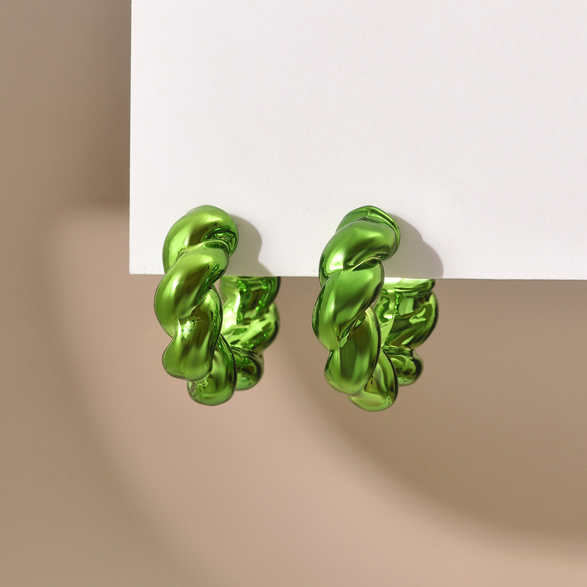 1 Pair Marine Style Twist Arylic Ear Studs display picture 9