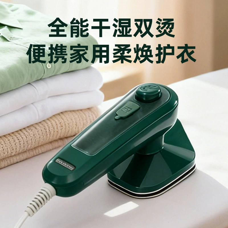 Handheld Electric Steam Iron, Portable Mini 30W, 80 ml Water Tank, Dual Voltage (110/220V)