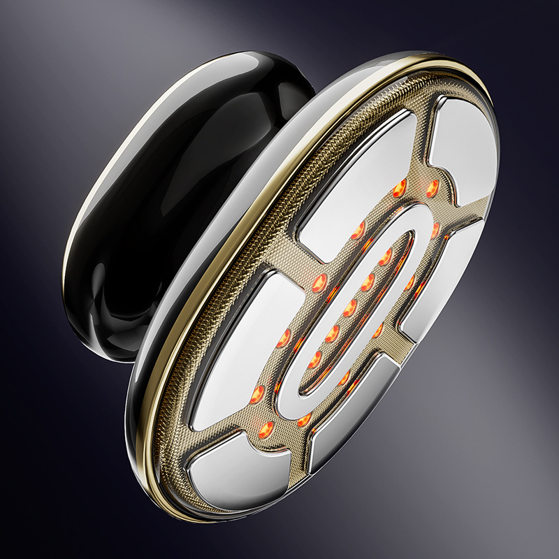 Multifunctional Microcurrent Beauty Device, Vibration Heating Massager, Warm Skin Beautifying and Slimming Device, Variable Frequency Colored Light Fat Burning Machine