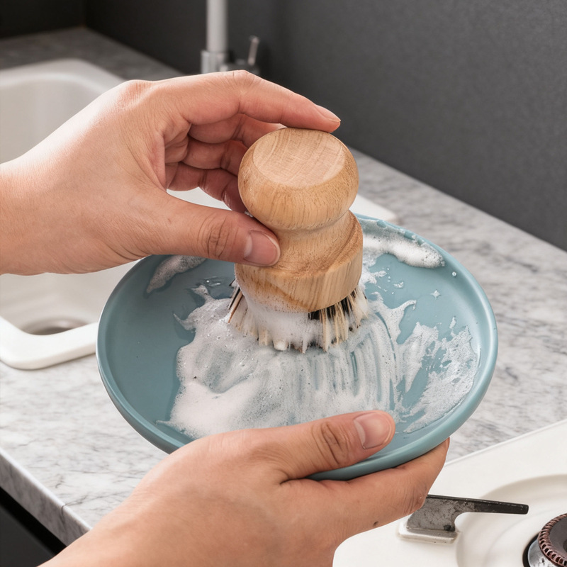 メーカー食器洗いポットブラシ家庭用無垢材サイザル麻ポット洗浄アーティファクトココヤシ食器ブラシキッチンクリーニング除染ブラシ
