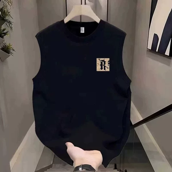 Chinese Trendy Brand Sleeveless Vest for Men 2025 Summer American High Street Heavyweight Handsome Loose Casual Versatile Tank Top T-Shirt