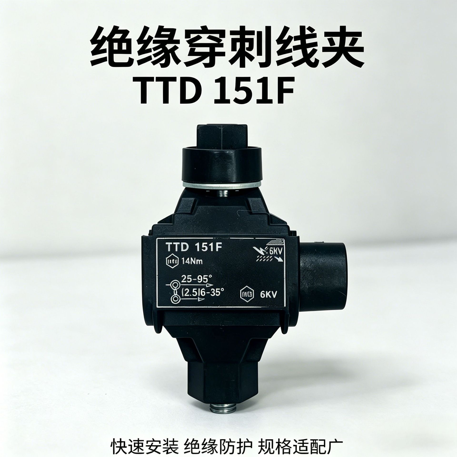 TTD-151F各系列绝缘穿刺线夹  高压绝缘免破线T型分支器接线端子