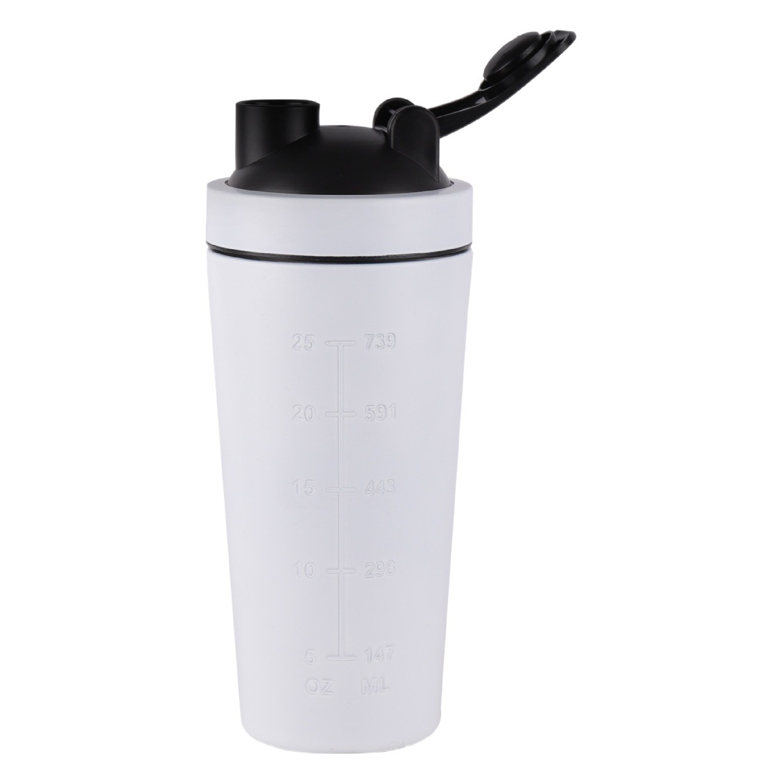 304 Single Layer Stainless Steel Shake Cup Fitness Sports Water Cup Milkshake Cup Portable Car Water Cup Protein Powder Cup