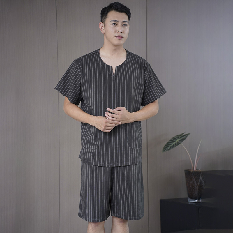 미통 스트라이프 블랙 남성용